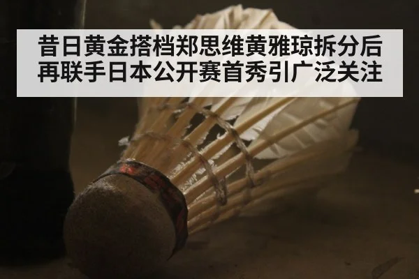 昔日黄金搭档郑思维黄雅琼拆分后再联手日本公开赛首秀引广泛关注
